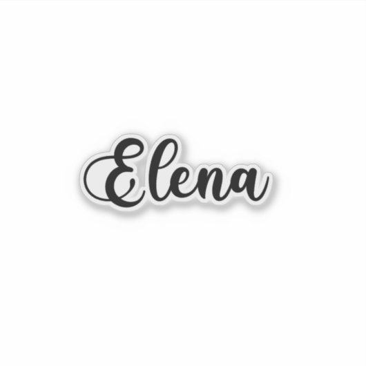 Sticker Elena Name - Calligraphie manuscrite (Devant)