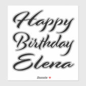 Sticker Elena Prénom (Feuille)