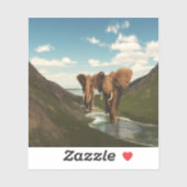 Sticker Eléphant (Feuille)