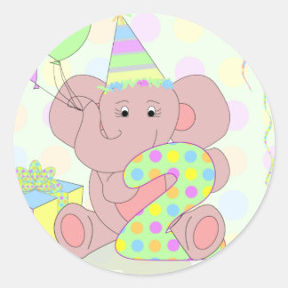 Sticker Elephant 2e anniversaire