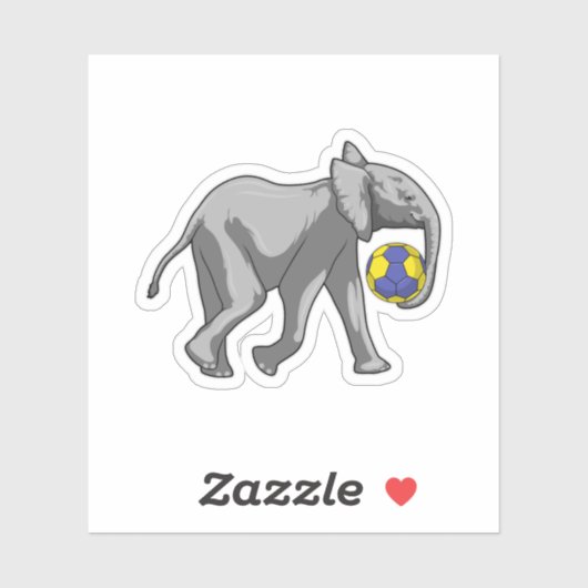 Sticker Elephant à Handball Sports (Feuille)