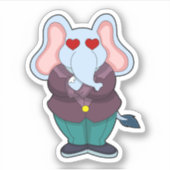 Sticker Elephant as Groom with Suit.PNG (Devant)