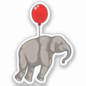 Sticker Éléphant avec ballon (Recto)