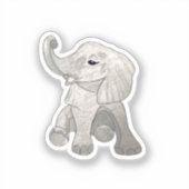 Sticker Eléphant bébé (Recto)