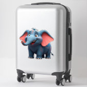 Sticker Éléphant Bébé Dessin Animé Adorable (Sur valise)