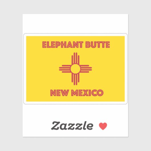 Sticker Elephant Butte NM (Feuille)