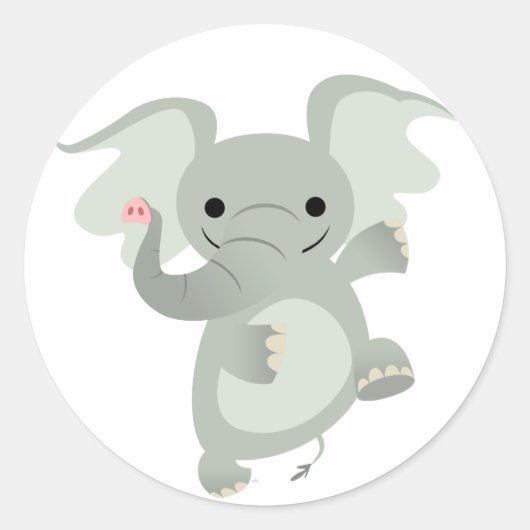 Sticker Eléphant Dansant (Devant)