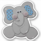 Sticker Eléphant de dessin (Devant)