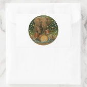 Sticker : Elephant Jouer des tambours dans un bain (Sac)