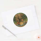Sticker : Elephant Jouer des tambours dans un bain (Enveloppe)