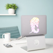 Sticker éléphant orné (Ordinateur portable sur le bureau)