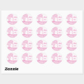 Sticker Eléphant Pink Baby Love (Feuille)