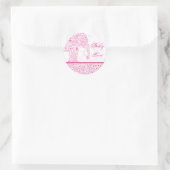 Sticker Eléphant Pink Baby Love (Sac)
