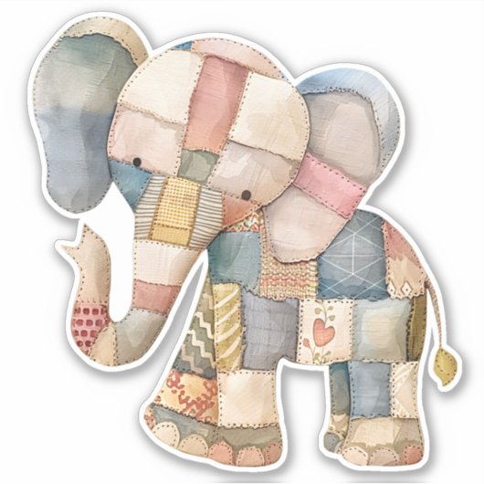 Sticker Elephant Scrapbooking (Devant)