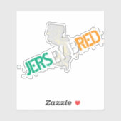 STICKER ÉLEVÉ DANS LE NEW JERSEY (Feuille)