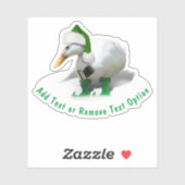 Sticker Elf Duck - Père Noël Helper Christmas (Feuille)