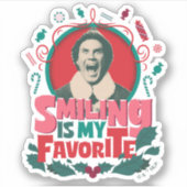 Sticker Elfe - Sourire est mon préféré (Devant)