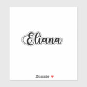 Sticker Eliana Name - Calligraphie manuscrite (Feuille)
