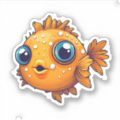 Sticker Élimer le poisson rouge doré (Devant)