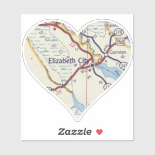 Sticker Elizabeth City Caroline du Nord