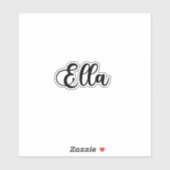 Sticker Ella Name - Calligraphie manuscrite (Feuille)
