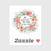 Sticker Elle croyait qu'elle pouvait le faire (Feuille)