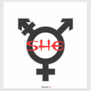 Sticker Elle transgenre