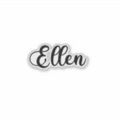 Sticker Ellen Name - Calligraphie manuscrite (Devant)