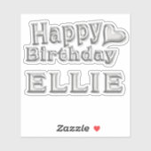 Sticker Ellie Happy Birthday (Feuille)