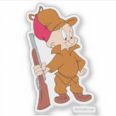 Sticker ELMER FUDD™ | Avec Un Arme À Arme (Devant)