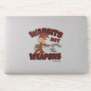 Sticker ELMER FUDD™ & BUGS BUNNY™ "Wabbits Not Weapons