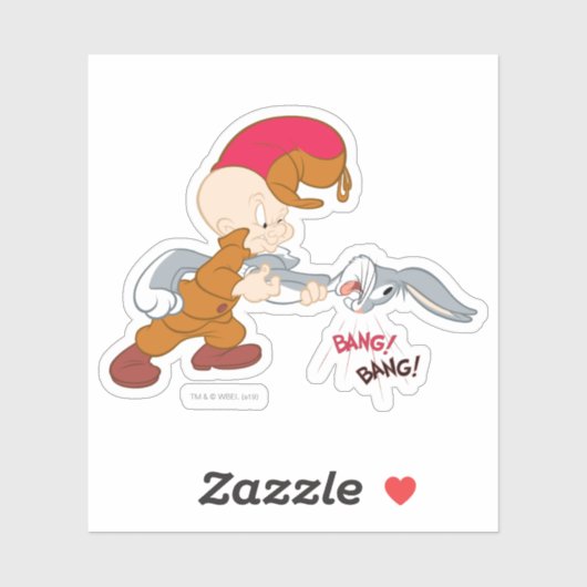 Sticker ELMER FUDD™ et BUGS BUNNY™ (Feuille)