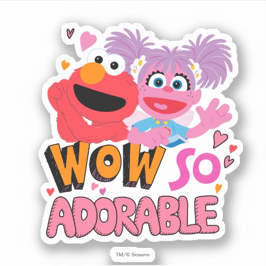 Sticker Elmo & Abby | Wow si adorable (Devant)