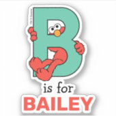 Sticker Elmo Alphabet | B TURQUOISE (Devant)
