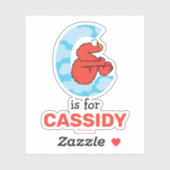 Sticker Elmo Alphabet | C Nuages (Feuille)