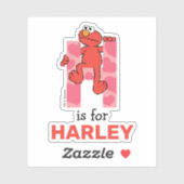 Sticker Elmo Alphabet | Cœurs H (Feuille)
