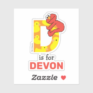 Sticker Elmo Alphabet   D Canard