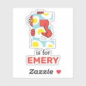 Sticker Elmo Alphabet | E OE (Feuille)