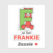 Sticker Elmo Alphabet | F Vert (Feuille)