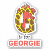 Sticker Elmo Alphabet | G Giraffe (Devant)
