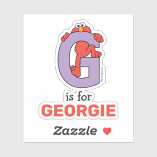 Sticker Elmo Alphabet   G Violet
