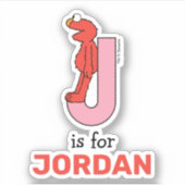 Sticker Elmo Alphabet | J rose (Devant)