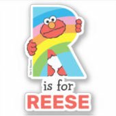 Sticker Elmo Alphabet | R arc-en-ciel (Devant)