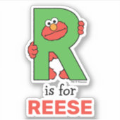 Sticker Elmo Alphabet | R Vert (Devant)