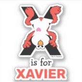 Sticker Elmo Alphabet | X Xray (Devant)