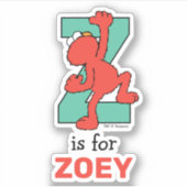 Sticker Elmo Alphabet | Z TURQUOISE (Devant)