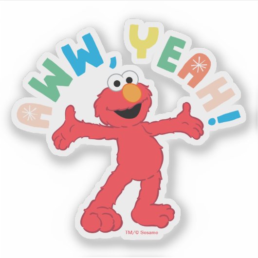 Sticker Elmo | Aww, Ouais ! (Devant)
