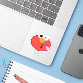Sticker Elmo Face Jeter un baiser (Ordinateur portable avec iPhone)