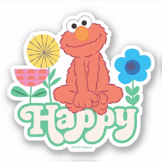 Sticker Elmo Happy ! (Devant)