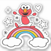 Sticker Elmo Rainbow Doodley Graphic (Devant)